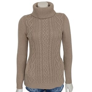 Vineyard Vines Cable Knit Turtleneck Sweater Size XXS